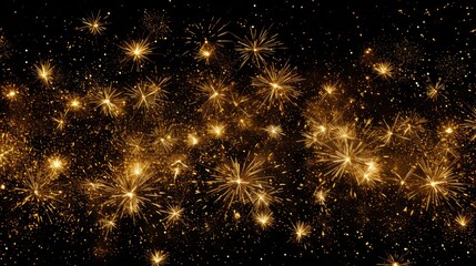 Fototapeta premium night golden sparkle