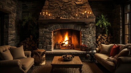 cozy fire room