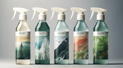 paper spray bottle label