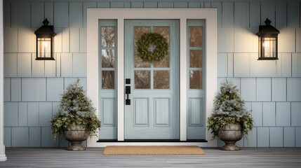wooden home front door