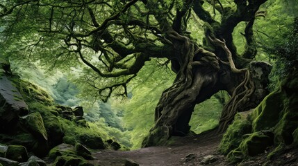 forest gnarled tree