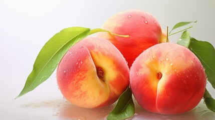 delicate peach water color