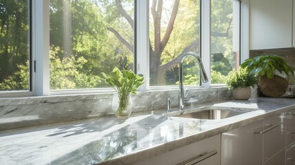 Fototapeta premium top kitchen counter angle