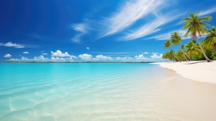 Fototapeta premium ocean holiday background blue