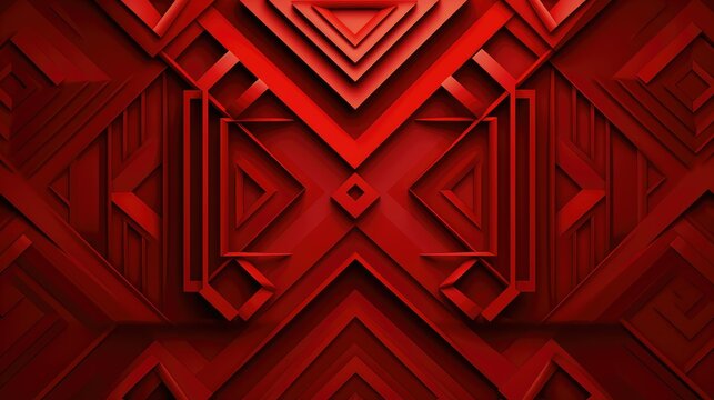 intricate red template