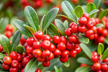 Obraz premium Buffaloberry fruit images. Fresh fruits close-up photography. Fruit marketing, advertising and blog stock photos.