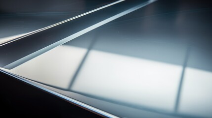 shiny metal table top
