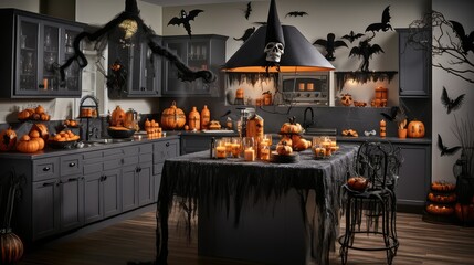 decorations halloween kitchen