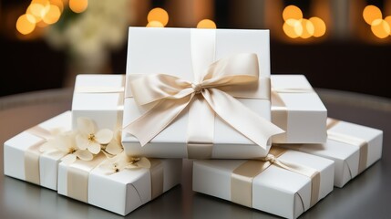 presentation gift card white