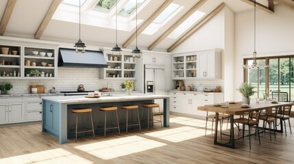 Fototapeta premium vaulted farmhouse kitchens