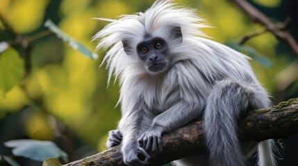 tree silvered leaf monkey