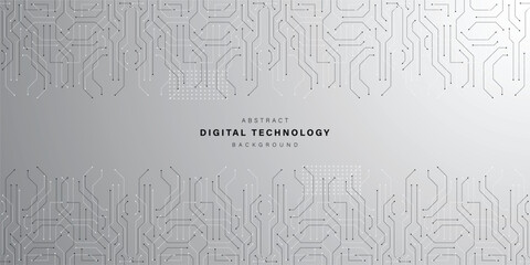 Grey abstract technology background. business technology communication. Hi tech digital connection. high tech. science. modern technology business concept. futuristic background. vector illustration