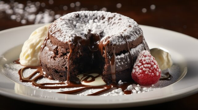 cke food on a white plate