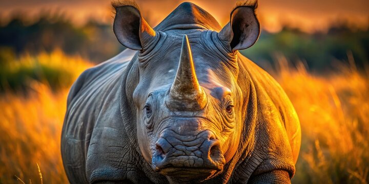 Capture the majesty of Khama rhinos: breathtaking close-up wildlife photography.