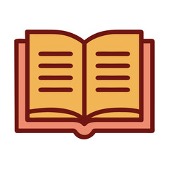 Open Hardcover Book Icon