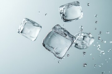 Ice Cubes in Motion