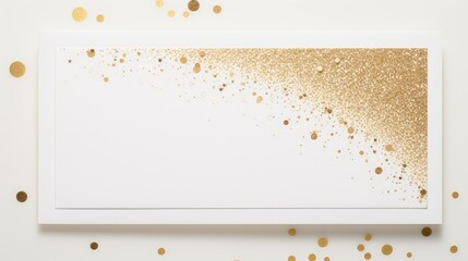 festive gold sparkle border