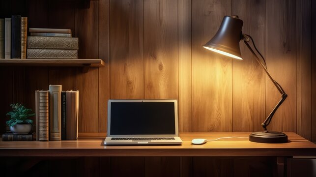 vintage computer on wood desk