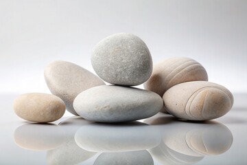 Flat Rock Podium Product Display, Transparent Background - Mockup