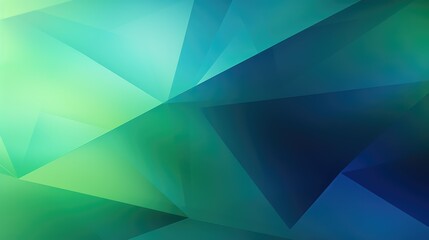 Fototapeta premium geometric green blue abstract background