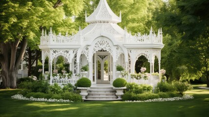 Obraz premium ornate white structure