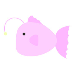 Cute Anglerfish Cartoon