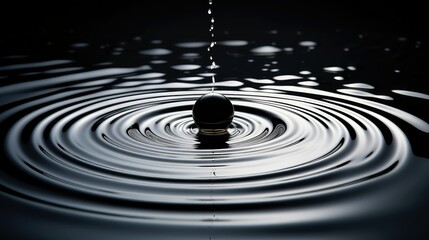 reflection black droplet