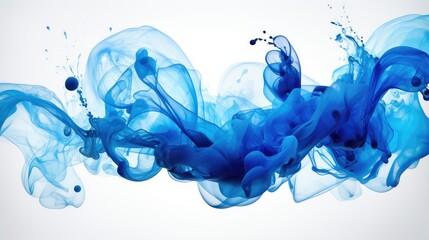 energy blue ink in water