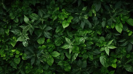 Obraz premium leaves green carbon texture