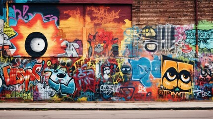 Obraz premium vibrant urban wall background