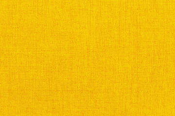 Yellow linen fabric texture background, seamless pattern of natural textile.