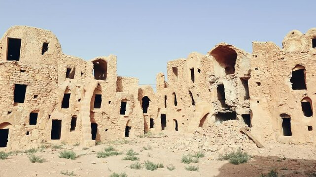 Historical construction of Ksar Mgabla - manifestation of Berber architecture in Tunisia