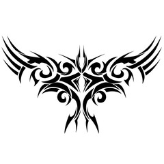 black and white tattoo