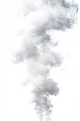 white smoke puff isolated on white background for design element  weather cloud  natural effect