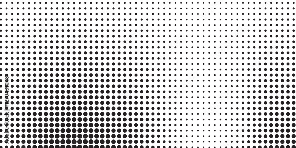 Poster background with monochrome dotted texture. polka dot pattern template vector dots pattern modern hal