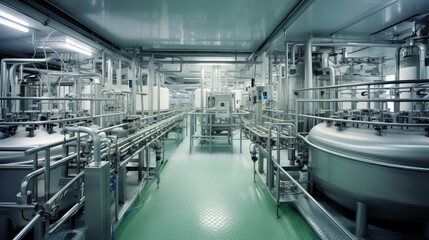 Fototapeta premium parlor organic milk production