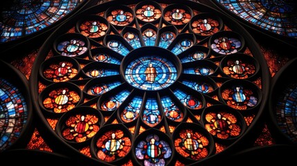 rose church stained glass windows
