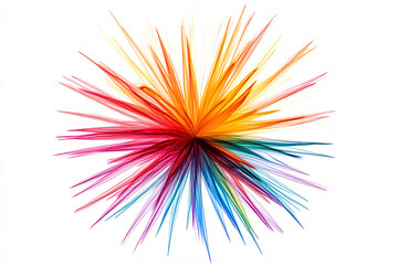 abstract rainbow color burst explosion illustration design