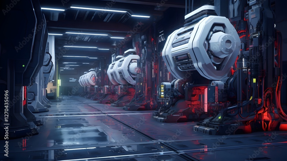 Poster subterranean mineral extraction heavy drilling machines operate in an underground mining tunnel extr