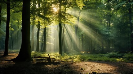 Naklejka premium golden light from above