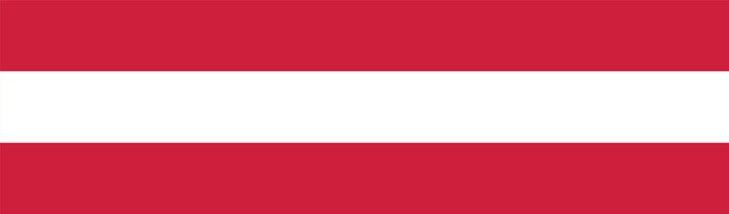 Flag of Austria. Austria flag long banner digital vector illustration