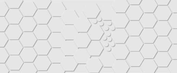 Naklejka premium Abstract seamless hexagon pattern background. Abstract hexagon technology design background. Vector Illustration. 