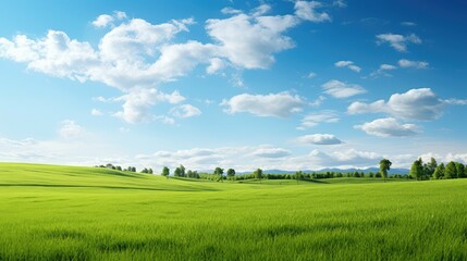 Obraz premium landscape simple green