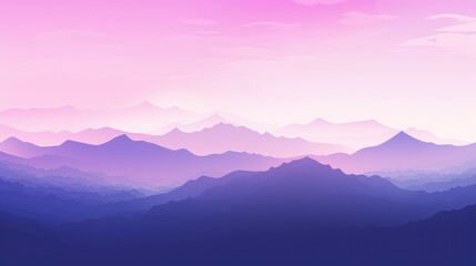 Obraz premium range sky gradient purple