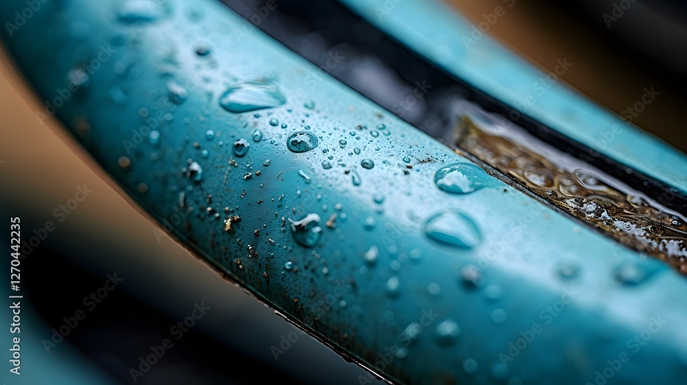 Poster close up macro shot of a gravel bicycle s flared drop handlebars featuring a rugged textured grip su