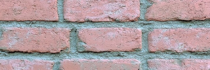 Obraz premium Textured Pink Brick Wall Background