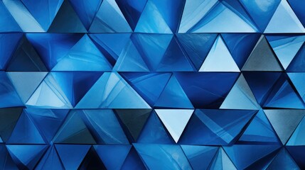 unique blue triangle pattern