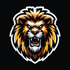 lion head vector