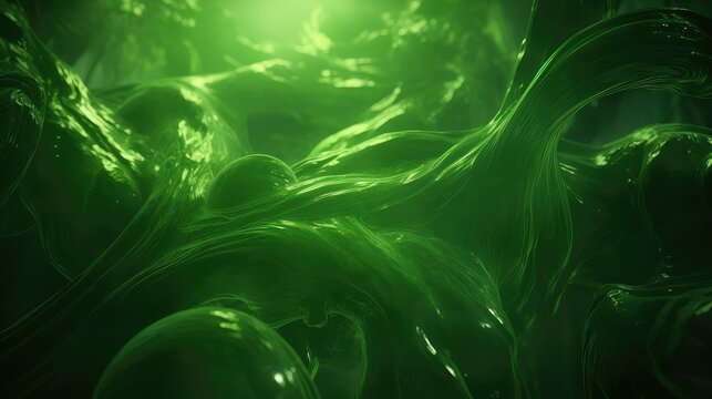 otherworldly green slime background