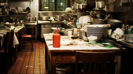utensils restaurant kitchen table